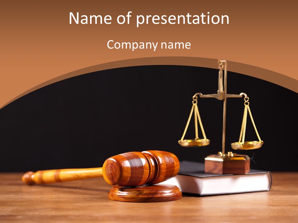 Juridical Legally Authority PowerPoint Template