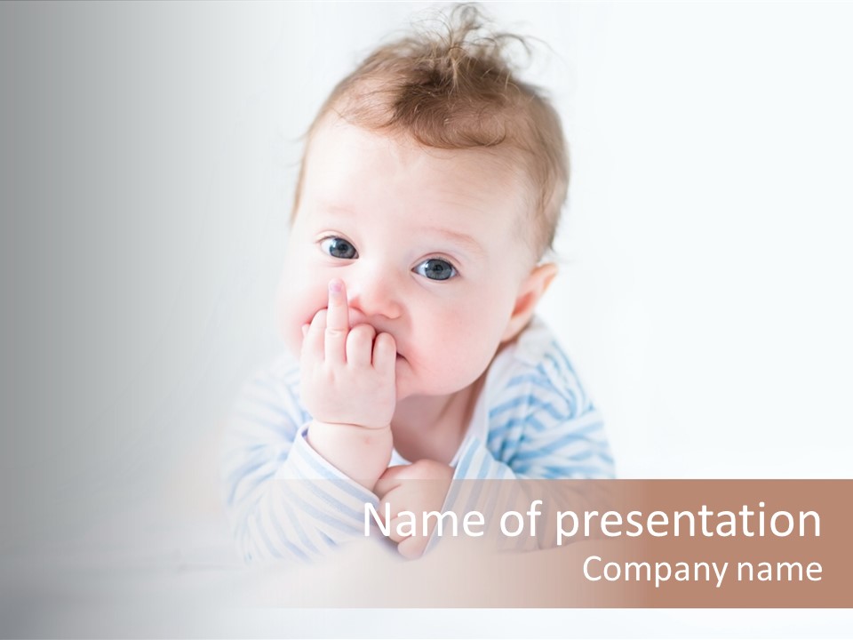 Innocence Little Infant PowerPoint Template