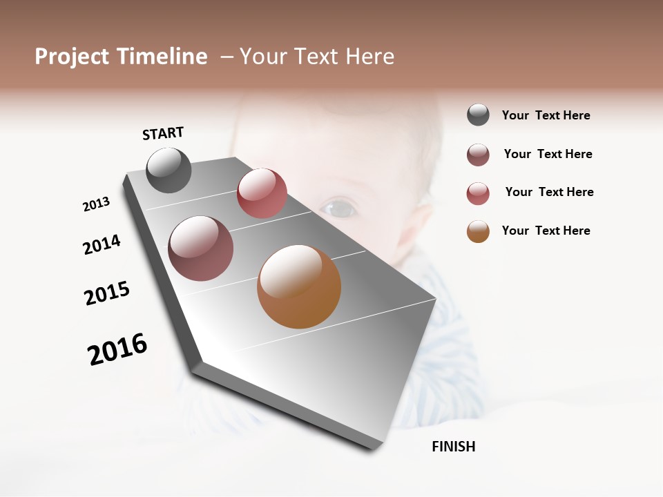 Innocence Little Infant PowerPoint Template