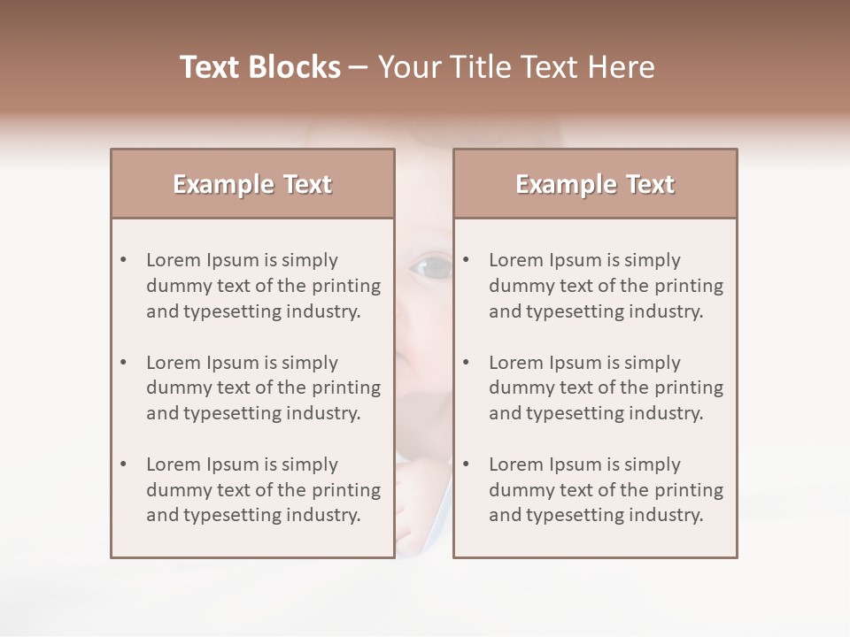 Innocence Little Infant PowerPoint Template