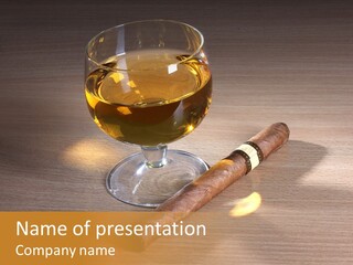 Havana Scotch Alcohol PowerPoint Template