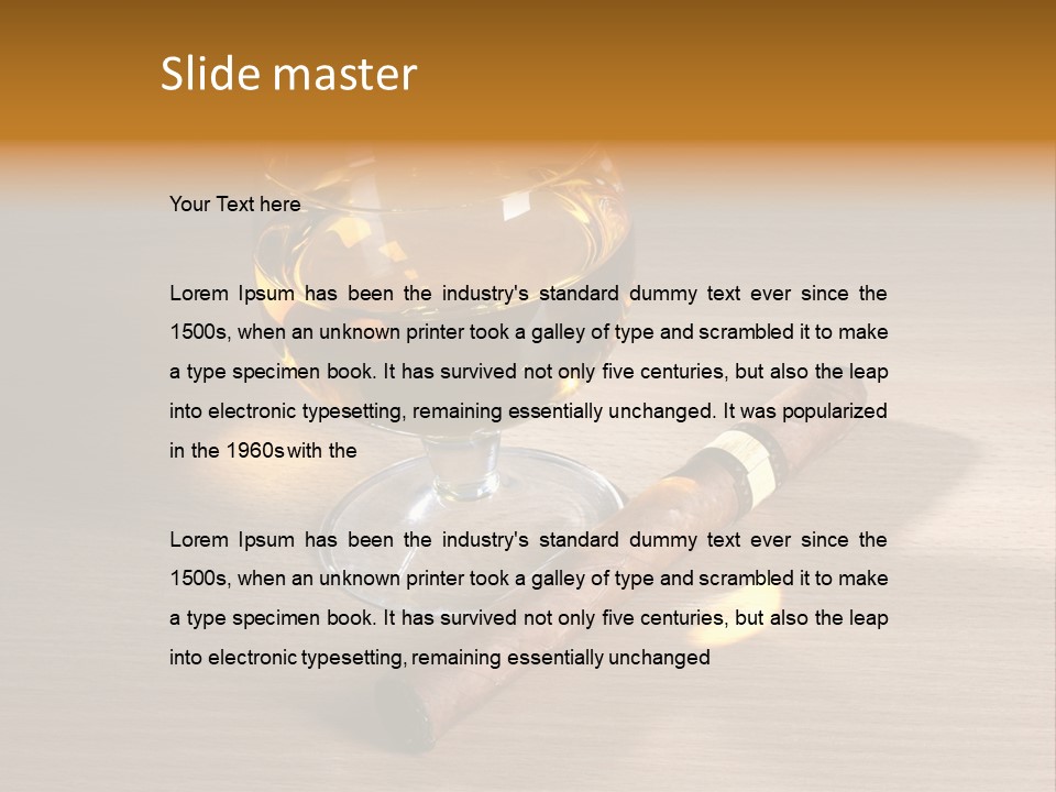 Havana Scotch Alcohol PowerPoint Template