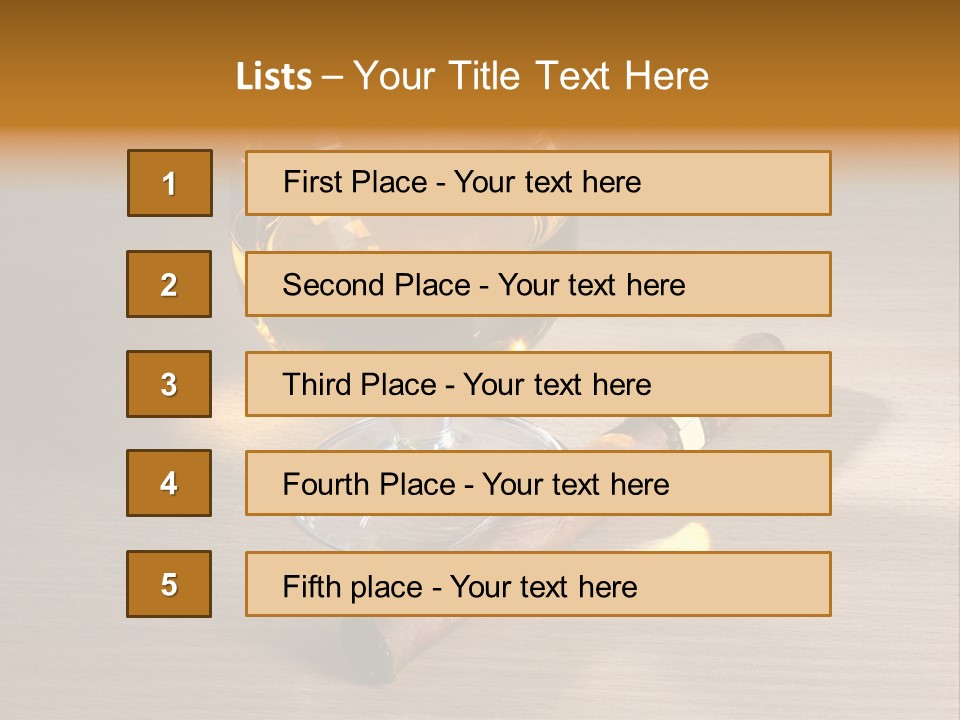 Havana Scotch Alcohol PowerPoint Template