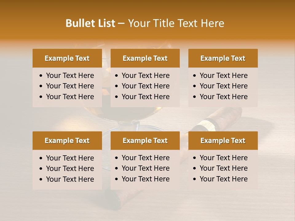 Havana Scotch Alcohol PowerPoint Template