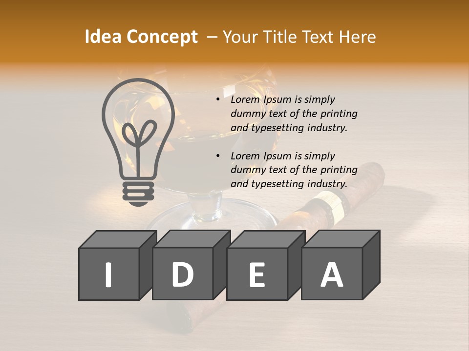 Havana Scotch Alcohol PowerPoint Template