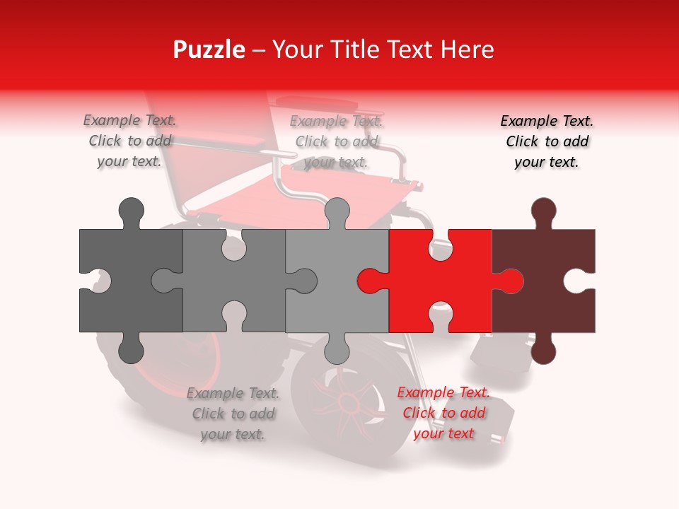 Sick Wheel Transport PowerPoint Template