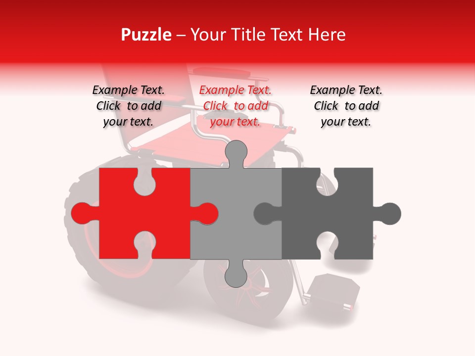 Sick Wheel Transport PowerPoint Template