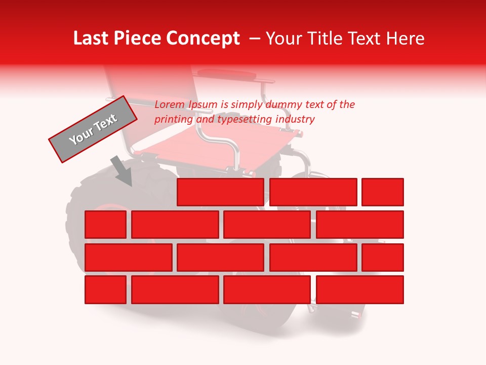 Sick Wheel Transport PowerPoint Template