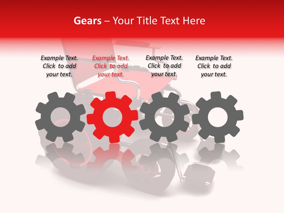 Sick Wheel Transport PowerPoint Template