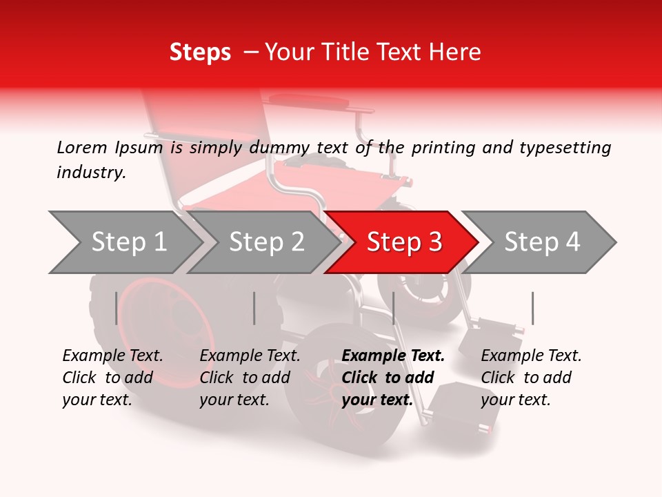 Sick Wheel Transport PowerPoint Template