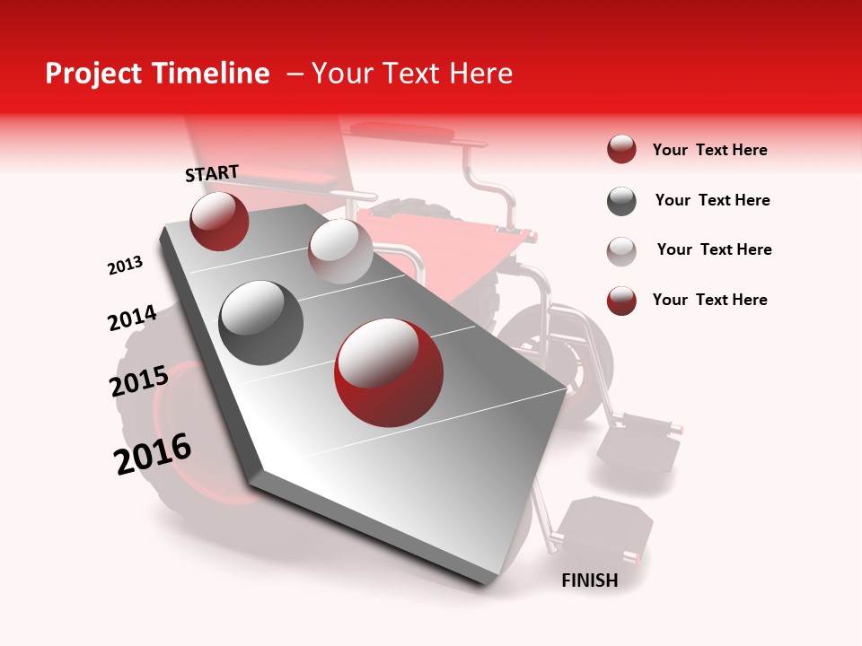 Sick Wheel Transport PowerPoint Template