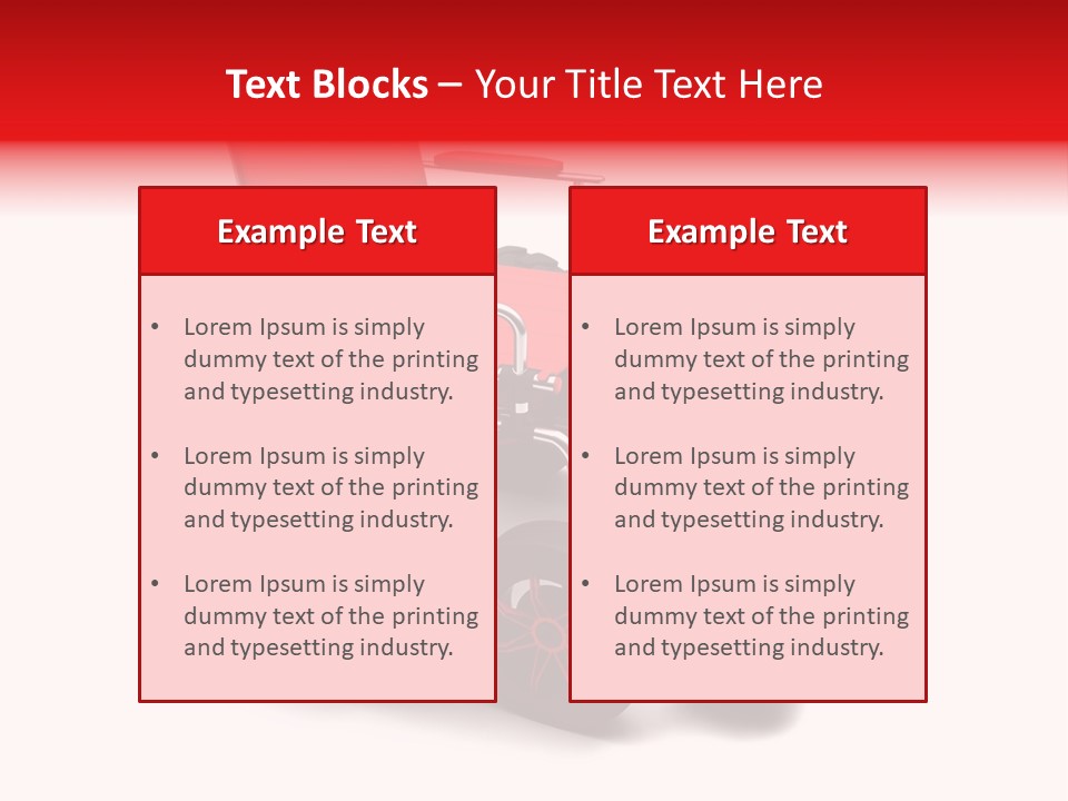 Sick Wheel Transport PowerPoint Template