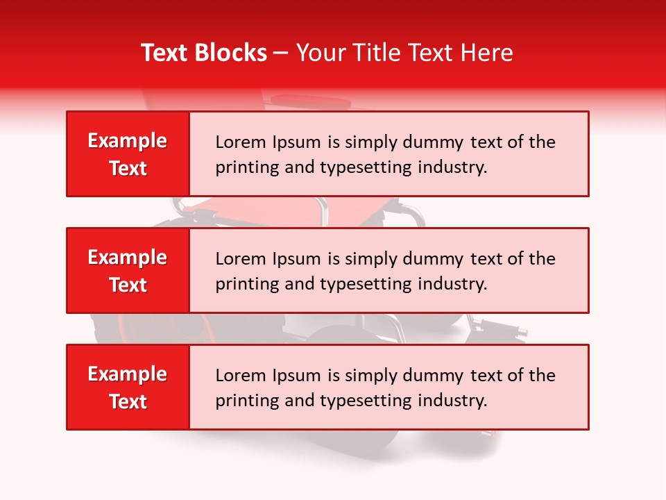 Sick Wheel Transport PowerPoint Template