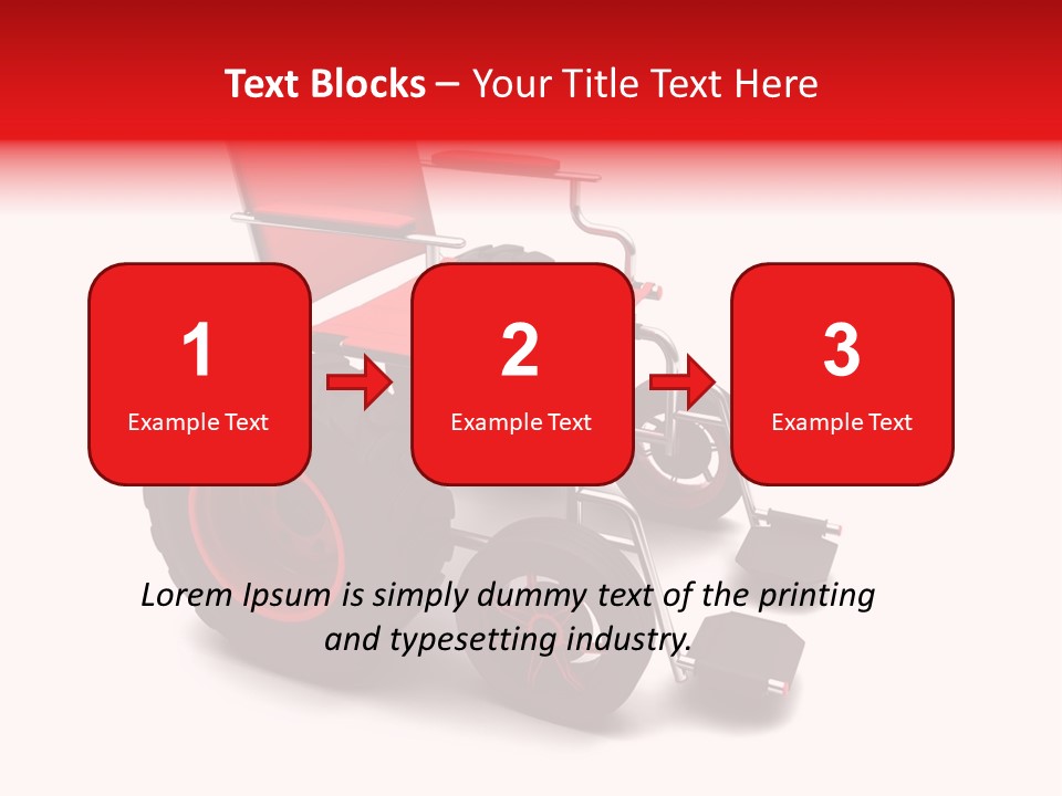 Sick Wheel Transport PowerPoint Template