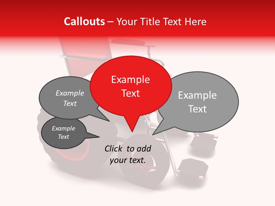 Sick Wheel Transport PowerPoint Template