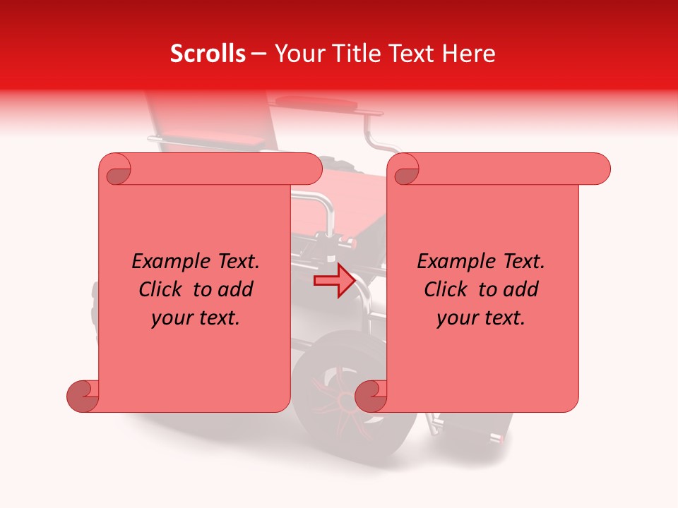 Sick Wheel Transport PowerPoint Template