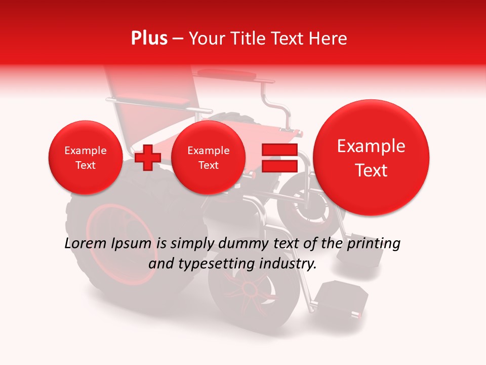 Sick Wheel Transport PowerPoint Template