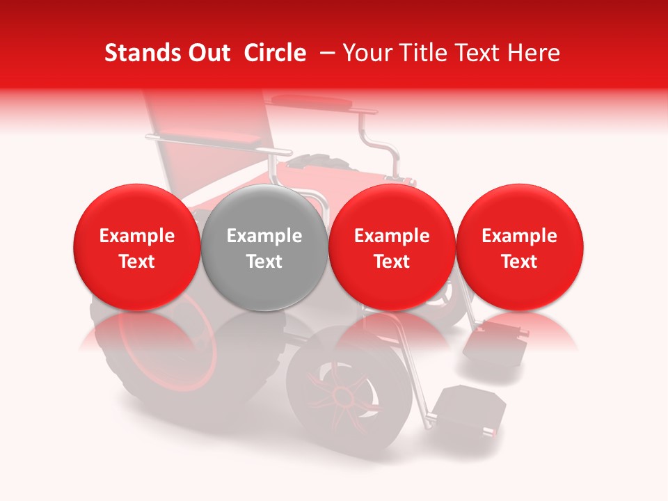 Sick Wheel Transport PowerPoint Template
