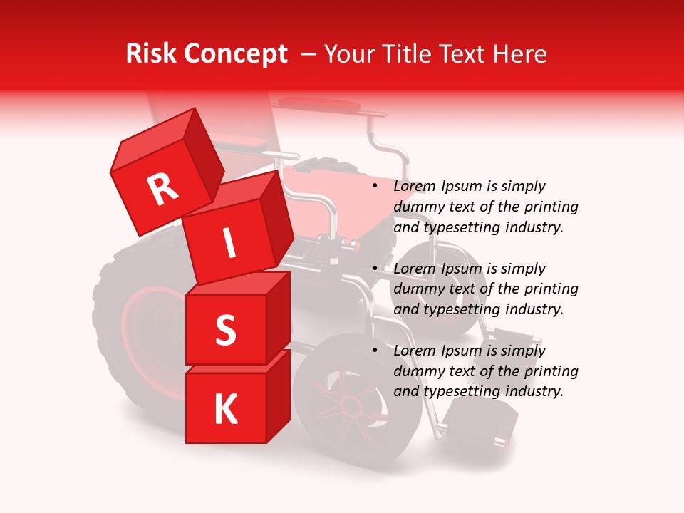 Sick Wheel Transport PowerPoint Template