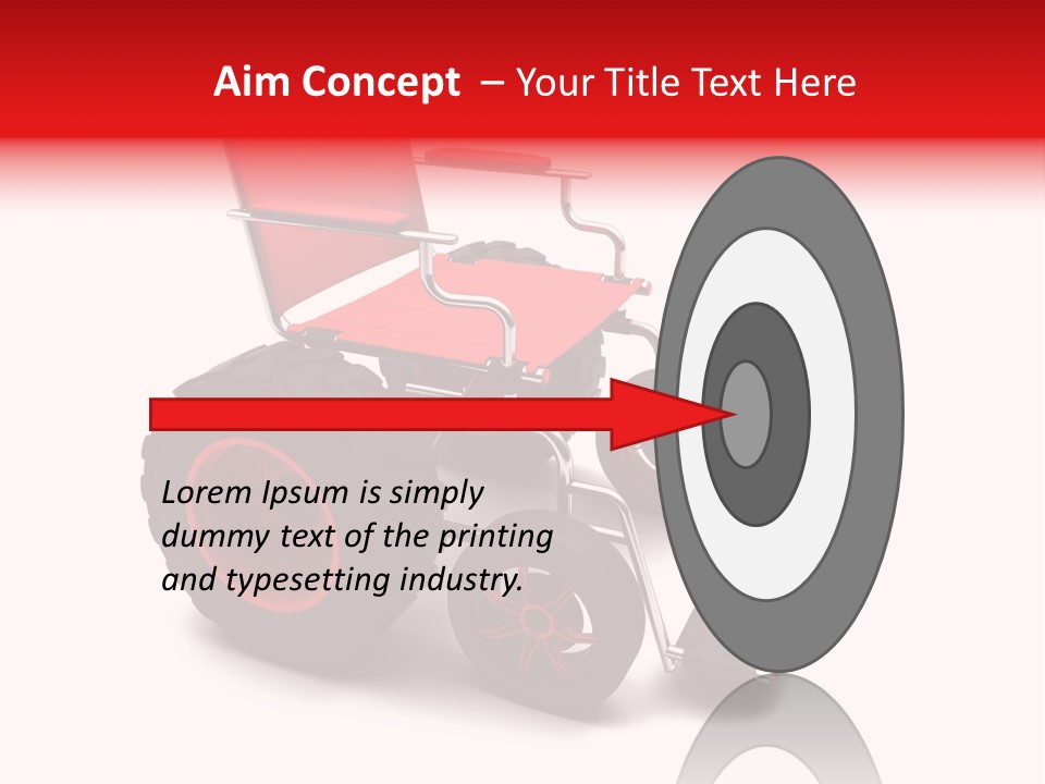 Sick Wheel Transport PowerPoint Template