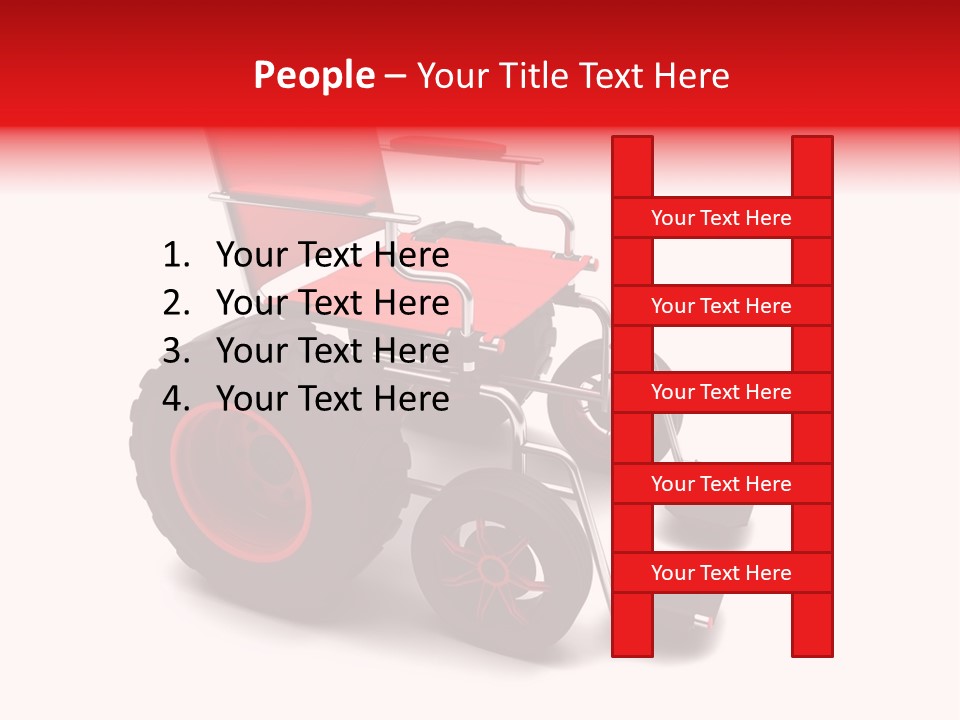 Sick Wheel Transport PowerPoint Template