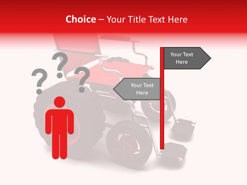 Sick Wheel Transport PowerPoint Template