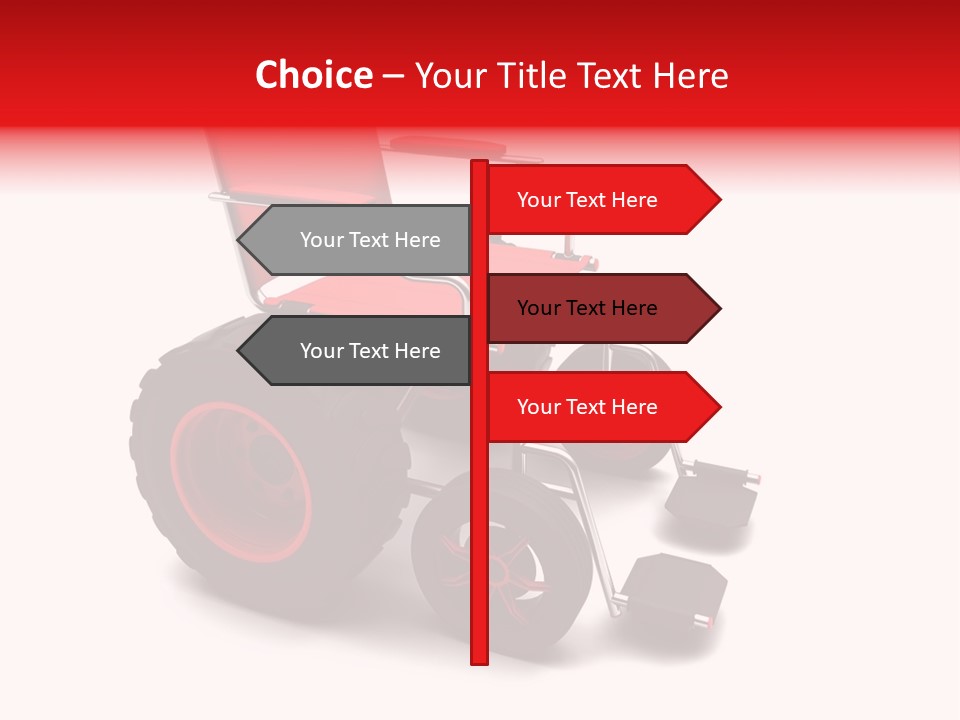 Sick Wheel Transport PowerPoint Template