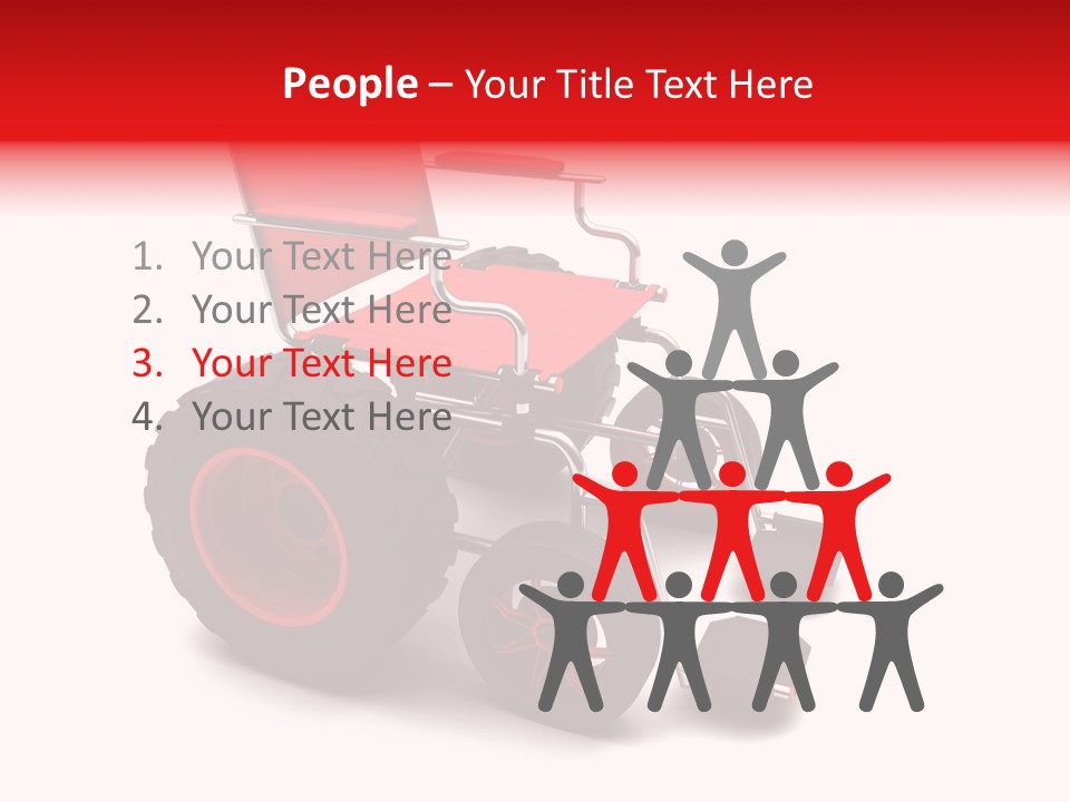Sick Wheel Transport PowerPoint Template