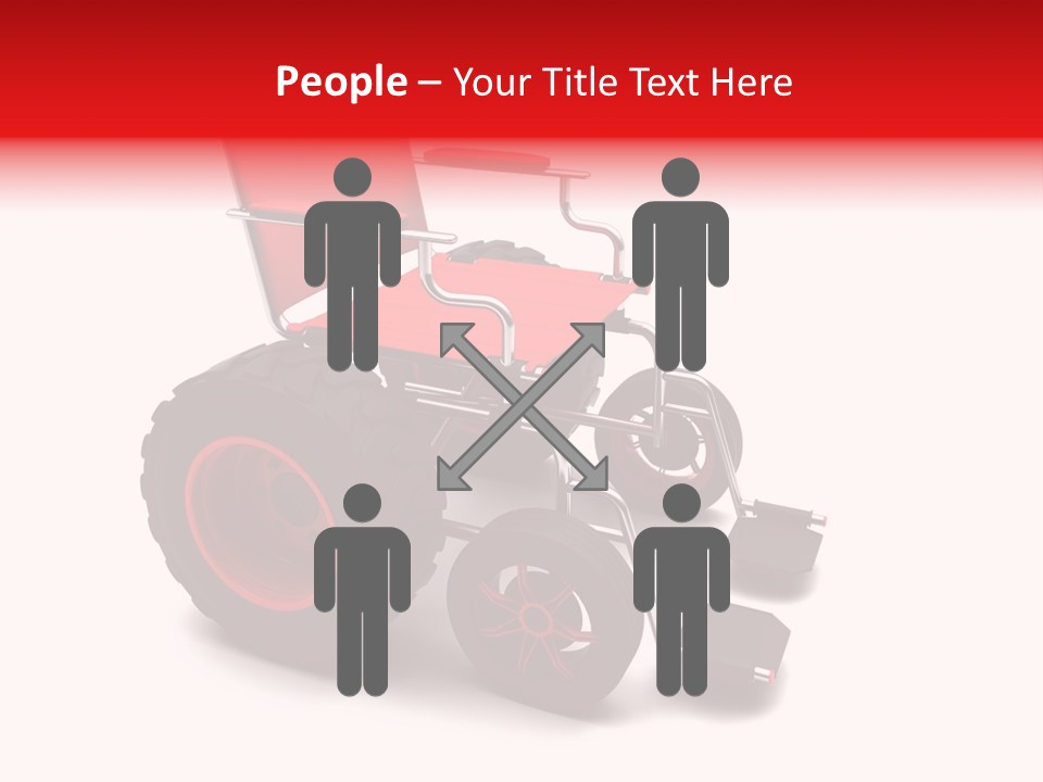 Sick Wheel Transport PowerPoint Template