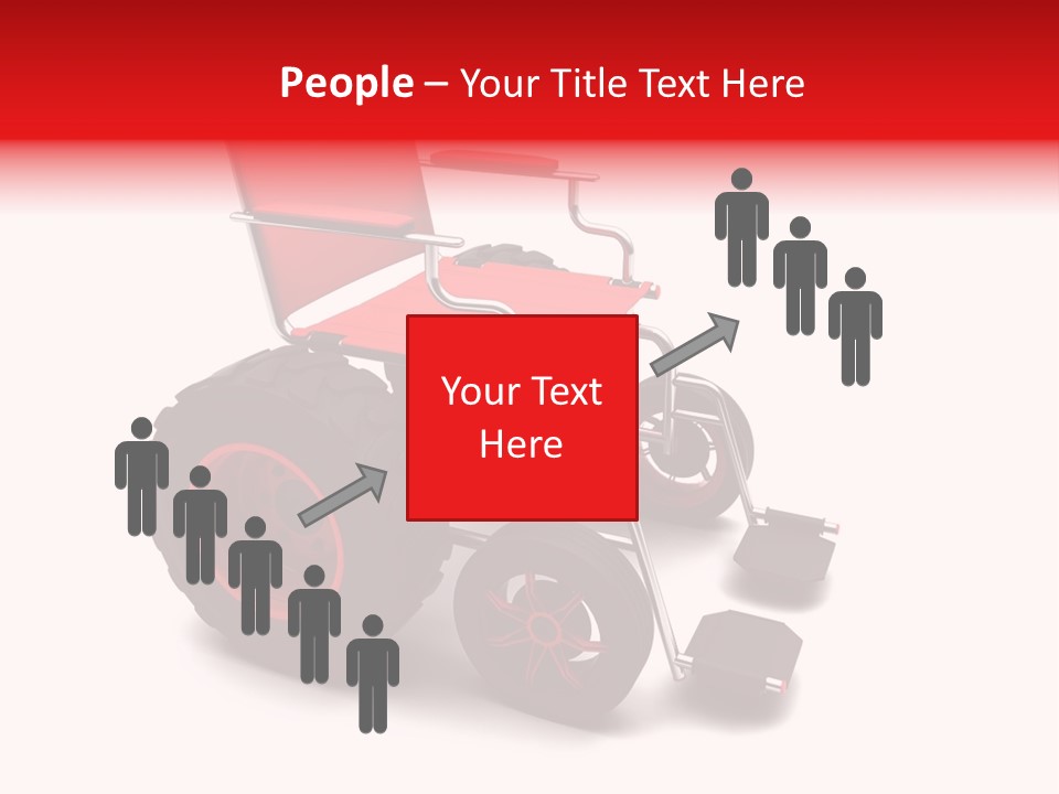 Sick Wheel Transport PowerPoint Template