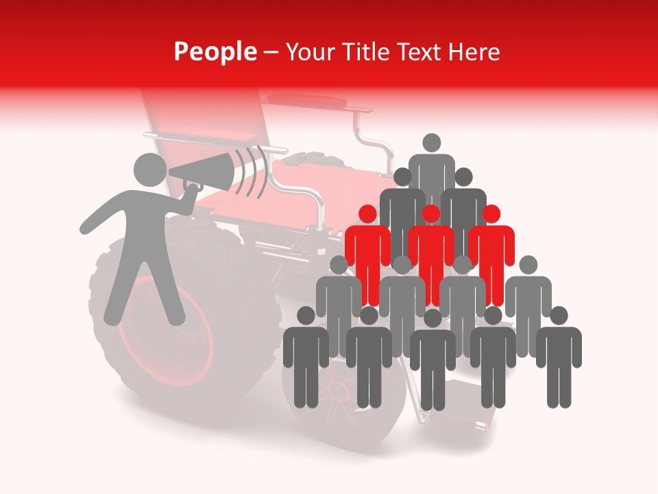 Sick Wheel Transport PowerPoint Template