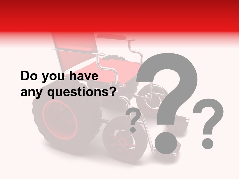 Sick Wheel Transport PowerPoint Template