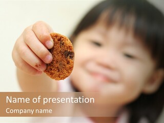 Happy Chocolate Cookie Snack PowerPoint Template