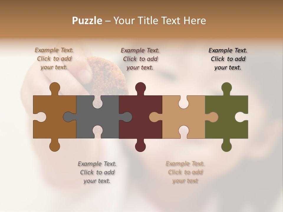 Happy Chocolate Cookie Snack PowerPoint Template
