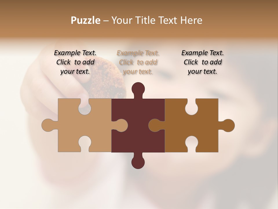 Happy Chocolate Cookie Snack PowerPoint Template