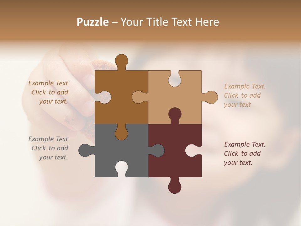 Happy Chocolate Cookie Snack PowerPoint Template