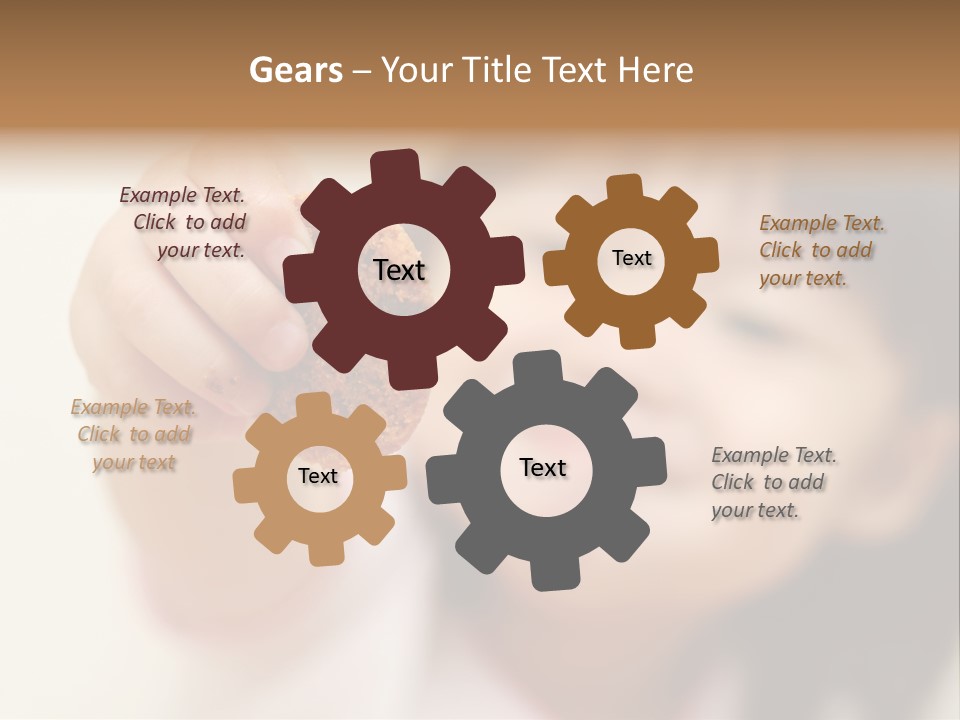 Happy Chocolate Cookie Snack PowerPoint Template