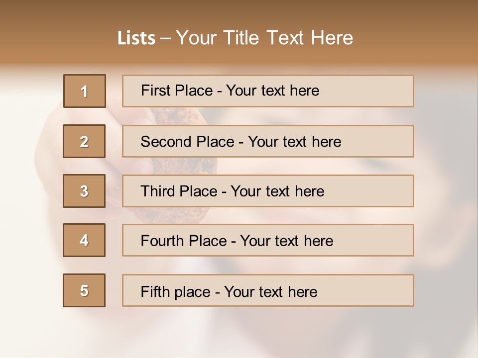 Happy Chocolate Cookie Snack PowerPoint Template
