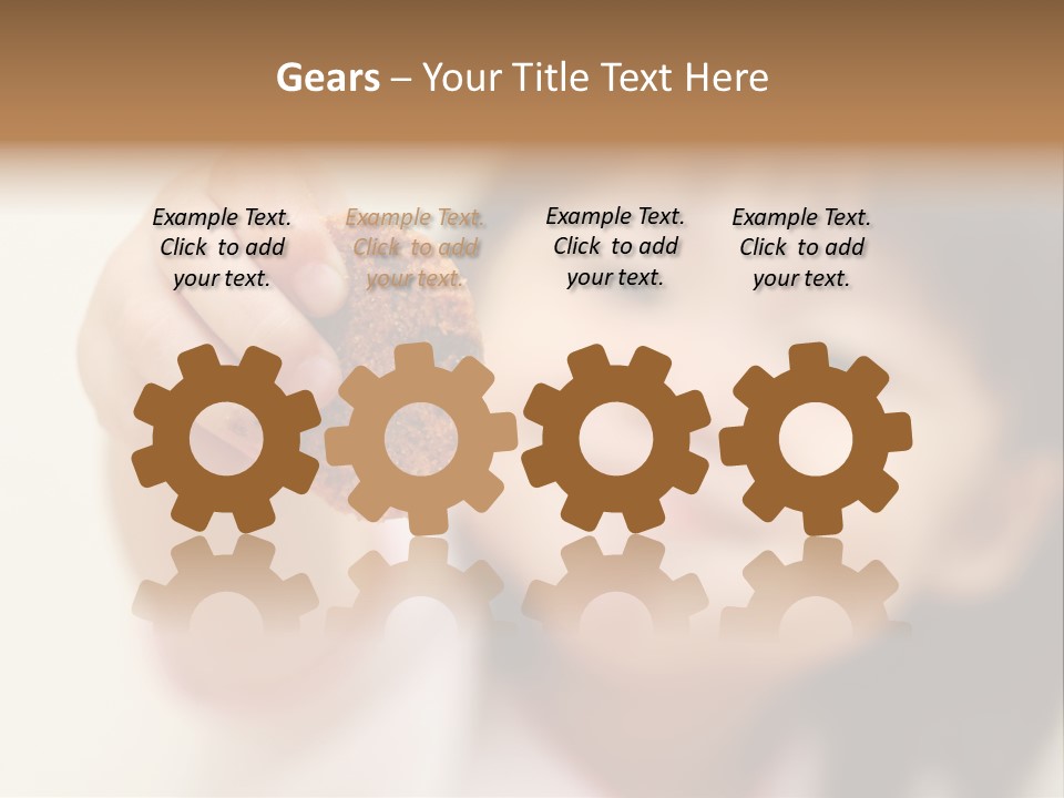 Happy Chocolate Cookie Snack PowerPoint Template