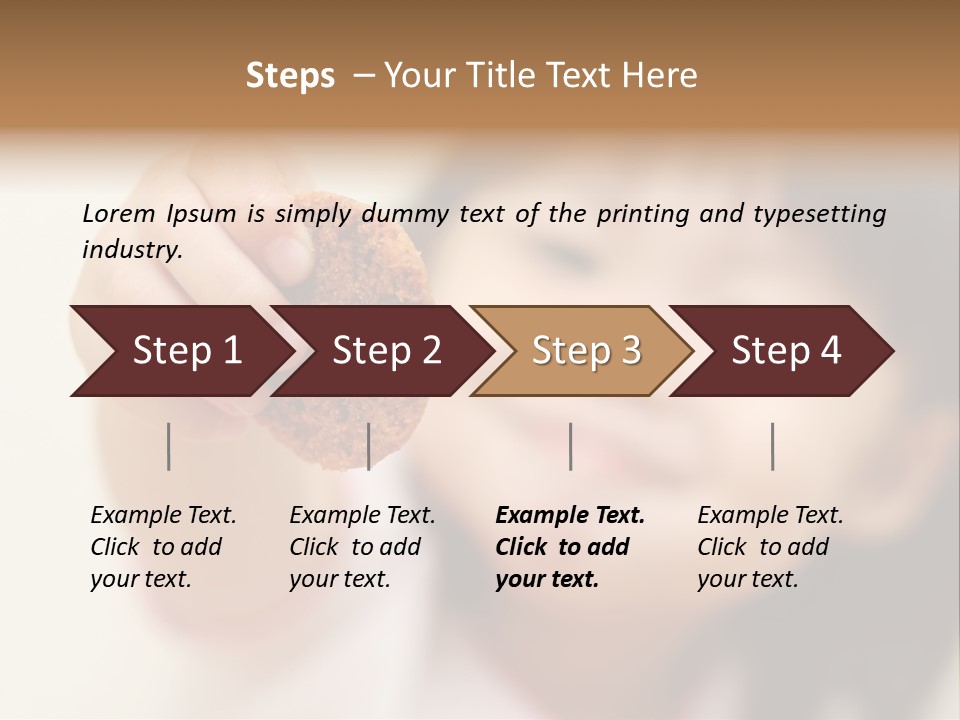 Happy Chocolate Cookie Snack PowerPoint Template