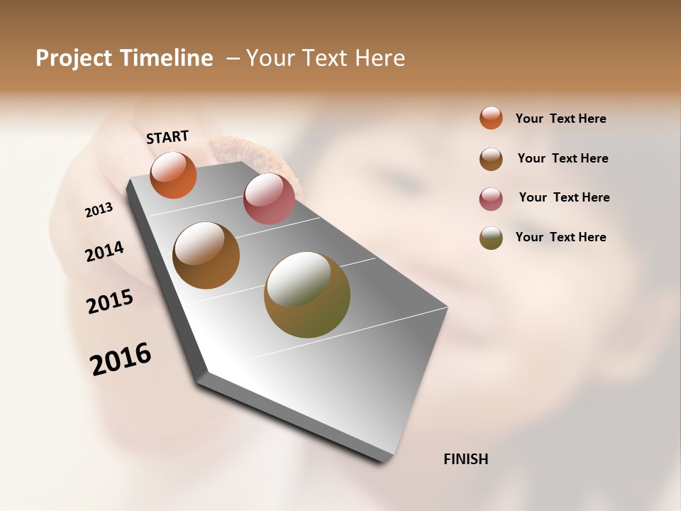 Happy Chocolate Cookie Snack PowerPoint Template