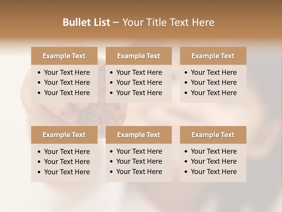Happy Chocolate Cookie Snack PowerPoint Template