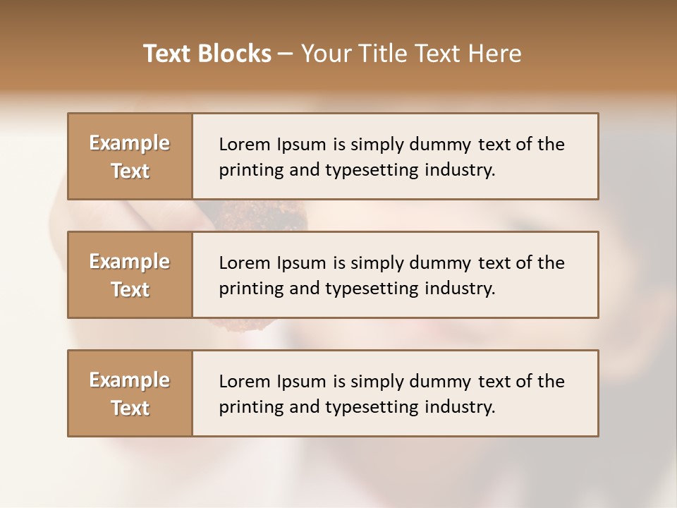 Happy Chocolate Cookie Snack PowerPoint Template