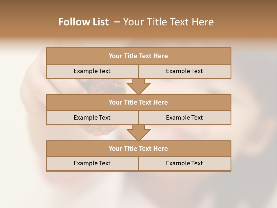 Happy Chocolate Cookie Snack PowerPoint Template