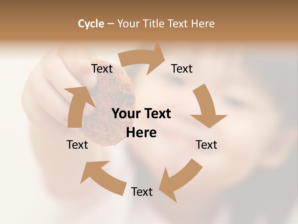 Happy Chocolate Cookie Snack PowerPoint Template