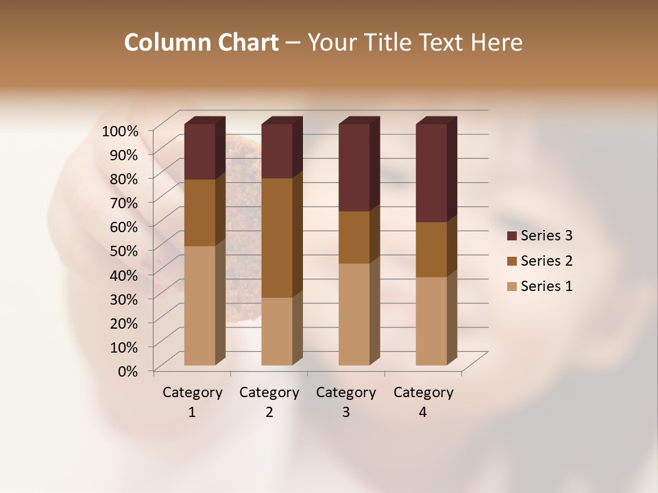 Happy Chocolate Cookie Snack PowerPoint Template