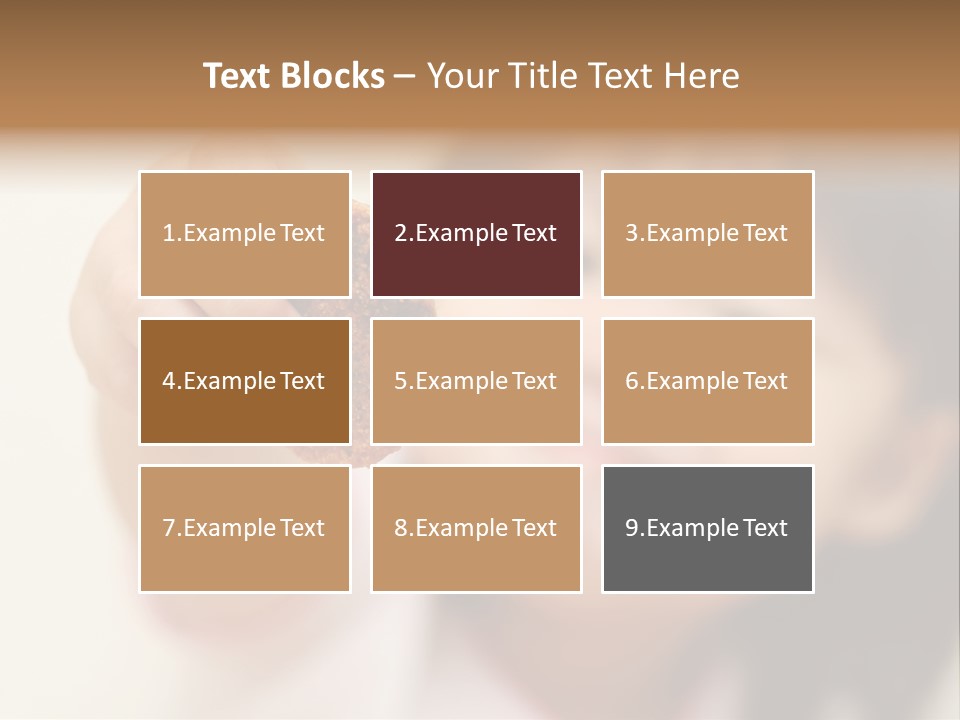 Happy Chocolate Cookie Snack PowerPoint Template