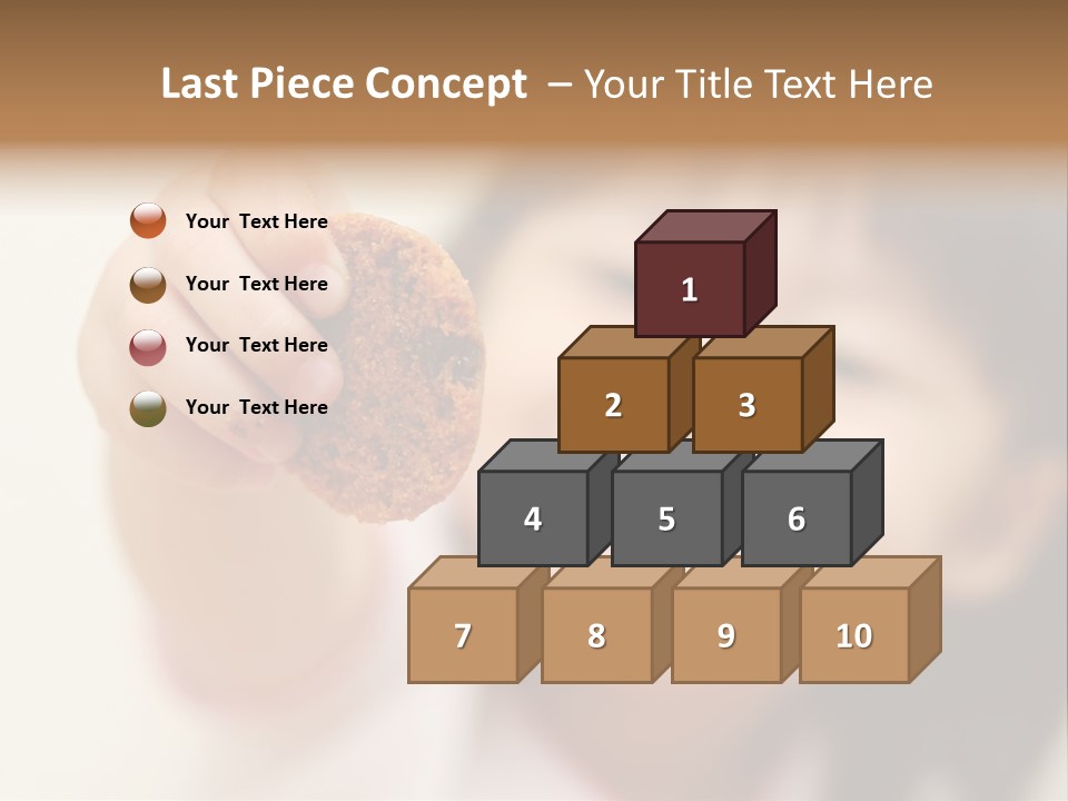 Happy Chocolate Cookie Snack PowerPoint Template