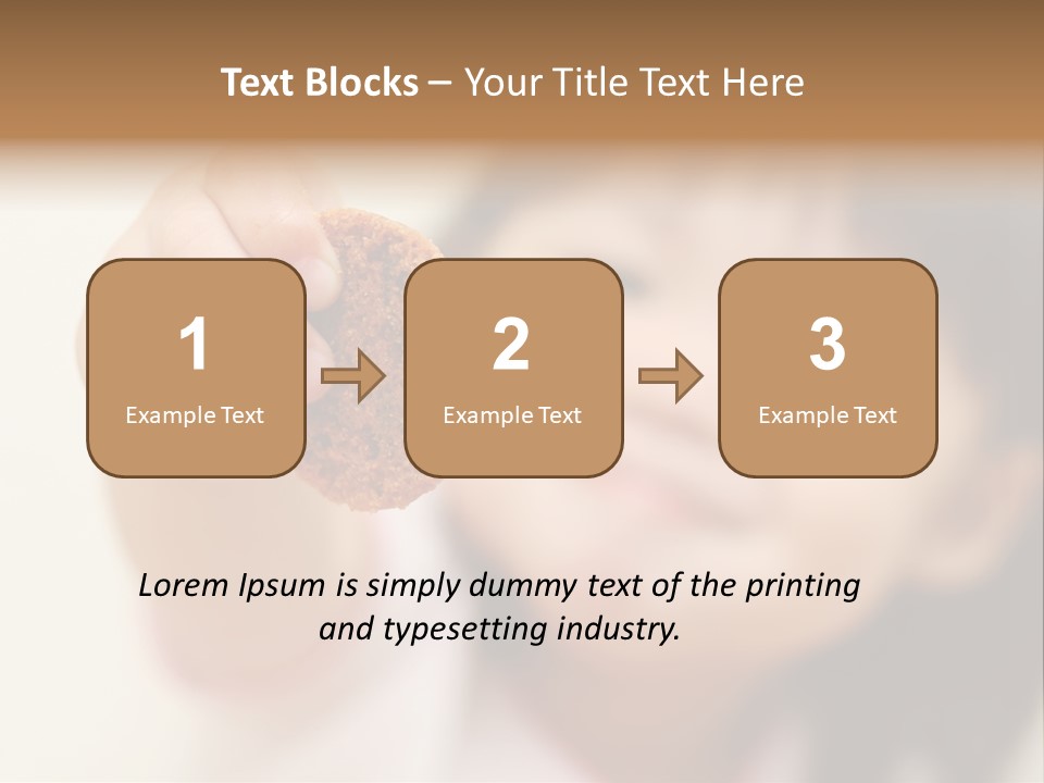 Happy Chocolate Cookie Snack PowerPoint Template