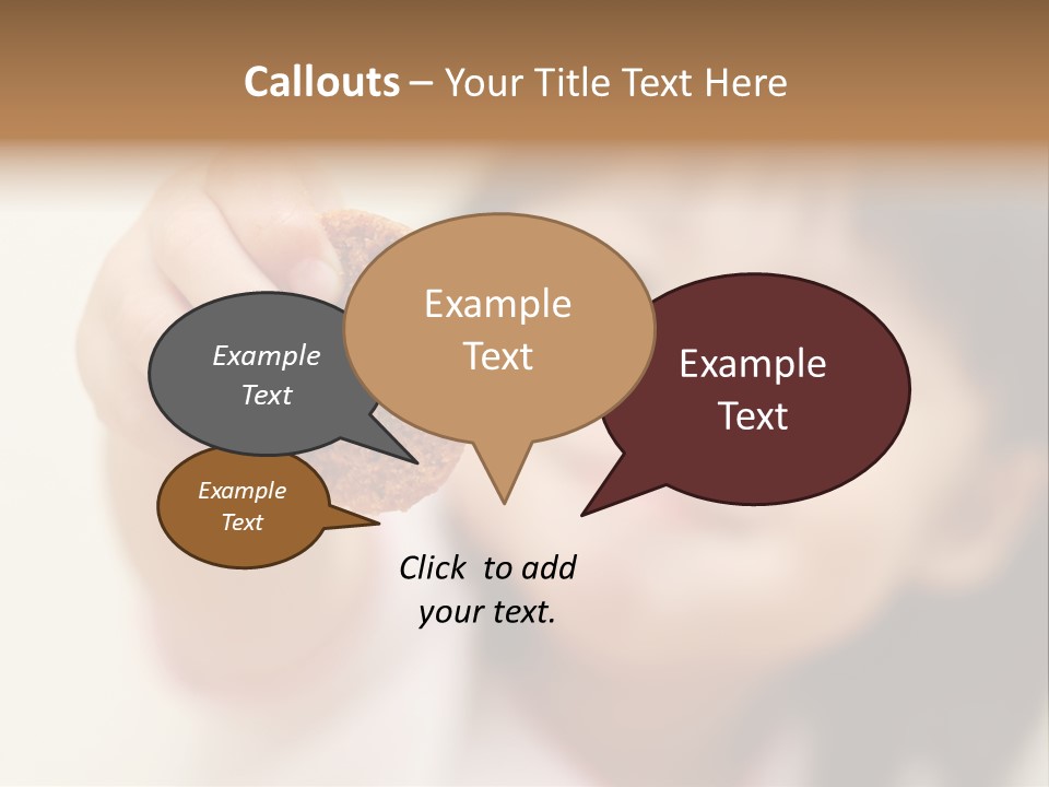 Happy Chocolate Cookie Snack PowerPoint Template